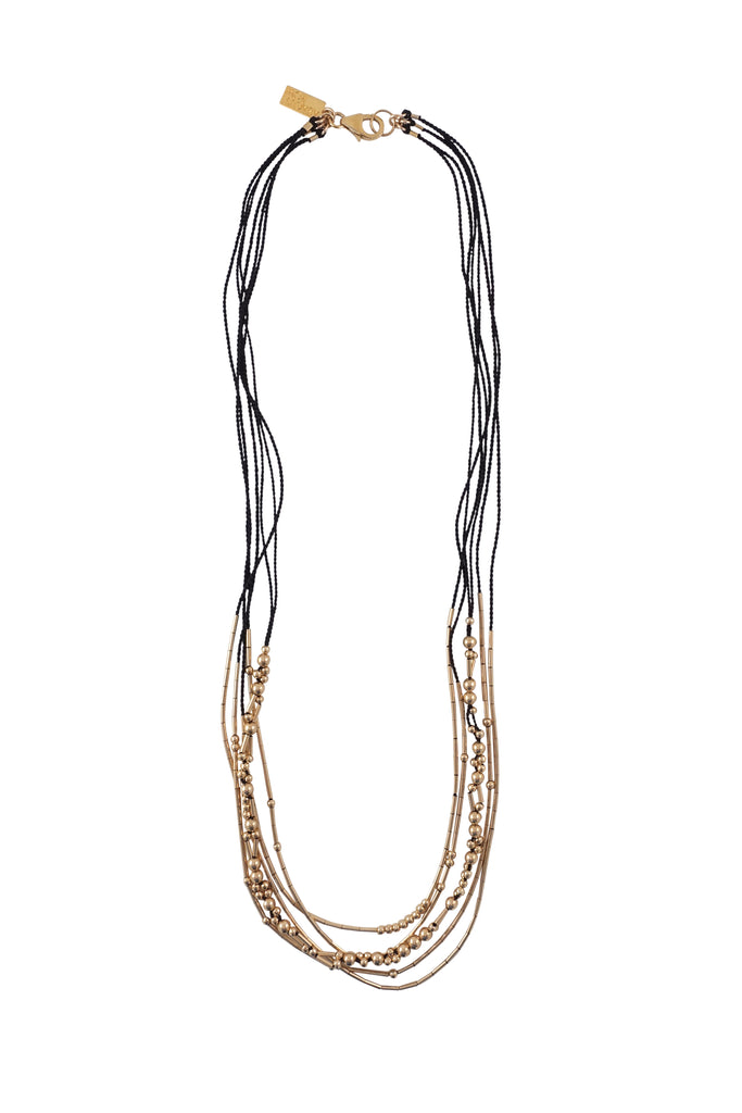 Crux Necklace, black - Abacus Row Handmade Jewelry