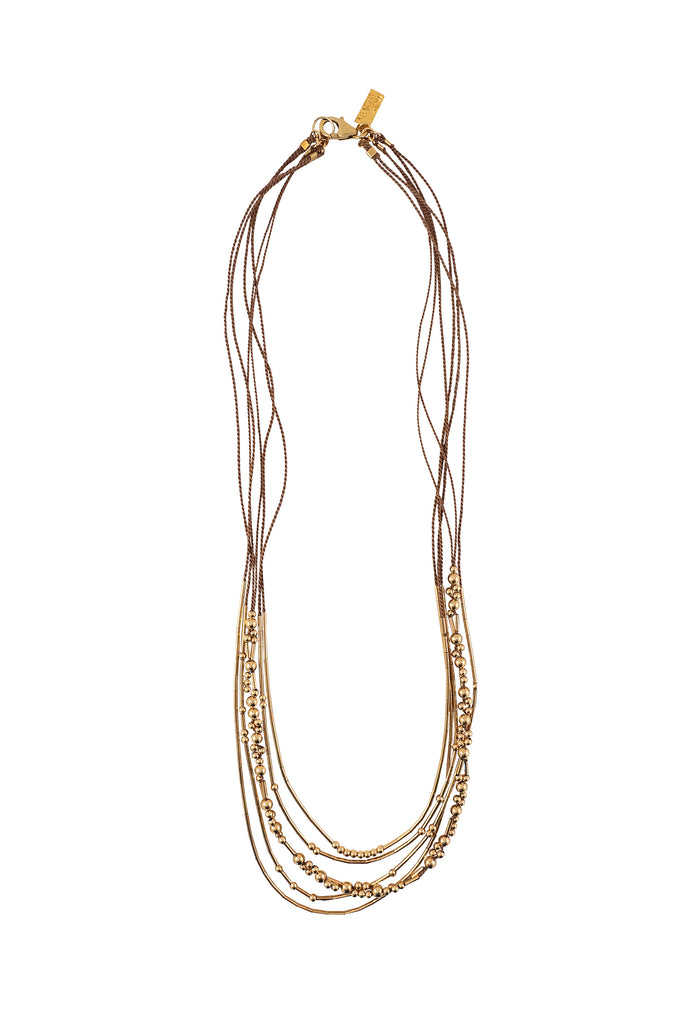 Crux Necklace, fawn - Abacus Row Handmade Jewelry