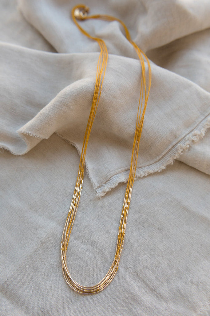 Vela Necklace, plantain style - Abacus Row Handmade Jewelry