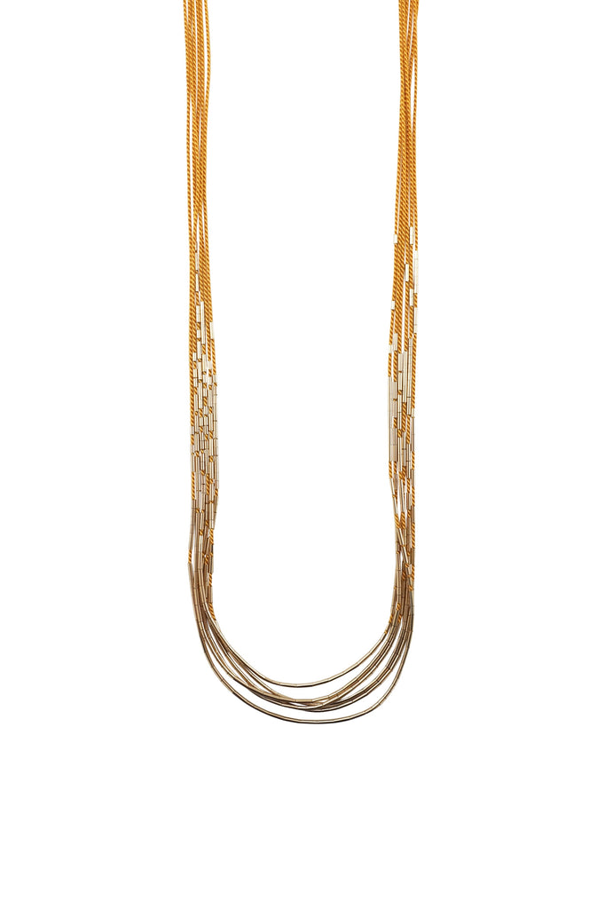 Vela Necklace, plantain - Abacus Row Handmade Jewelry