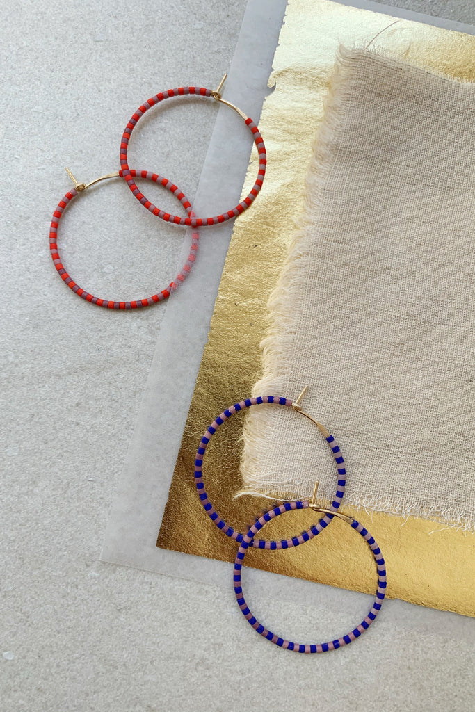Progressions Hoops - Small - Abacus Row Handmade Jewelry