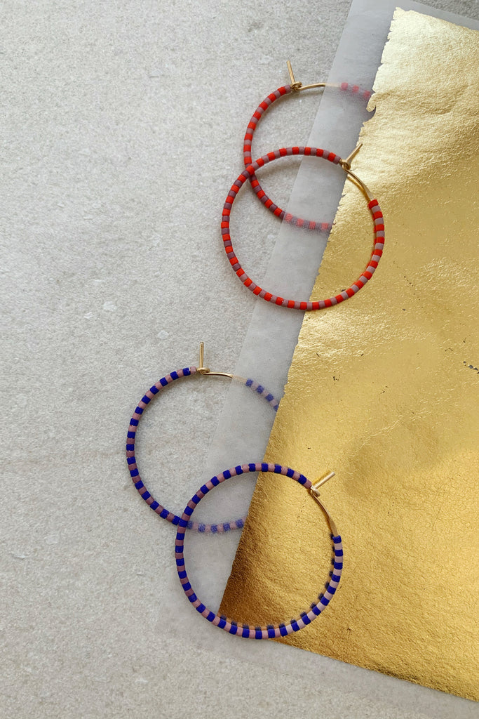Progressions Hoops - Small - Abacus Row Handmade Jewelry