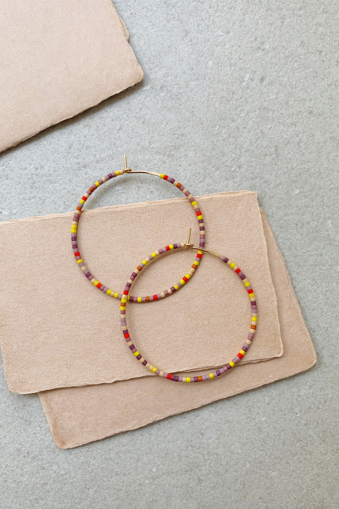 Letting Go Hoops, Annual - Large - Abacus Row Handmade Jewelry