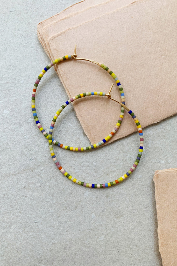Letting Go Hoops, Perennial - Large - Abacus Row Handmade Jewelry