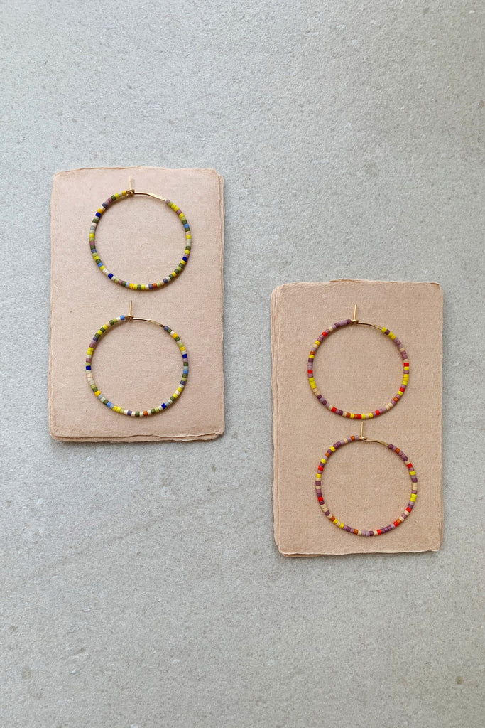 Letting Go Hoops - Small - Abacus Row Handmade Jewelry