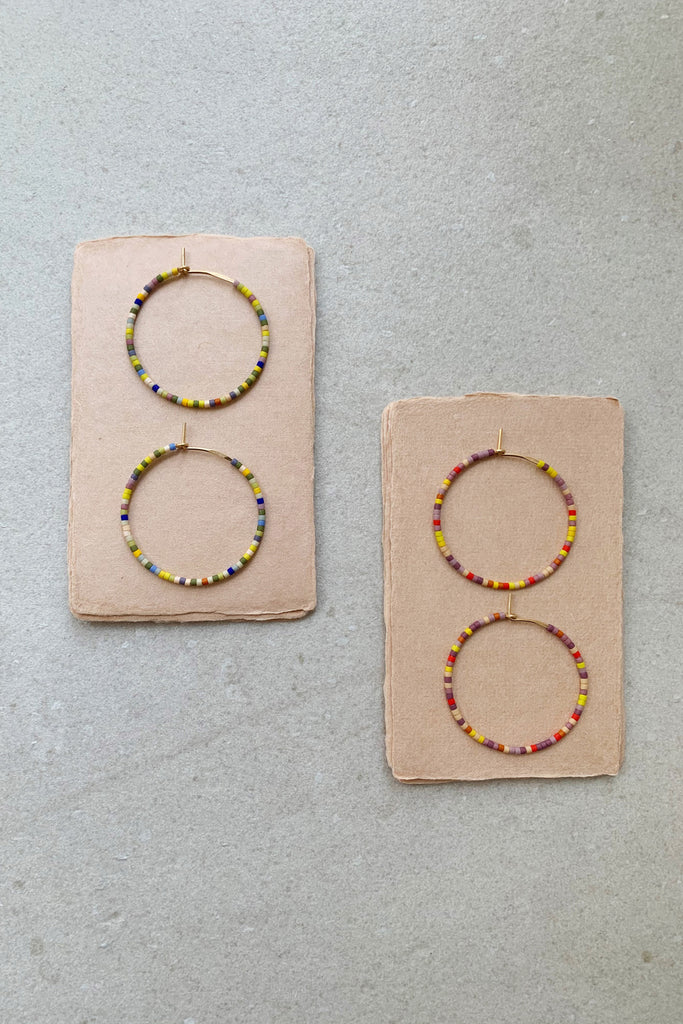 Letting Go Hoops - Small - Abacus Row Handmade Jewelry