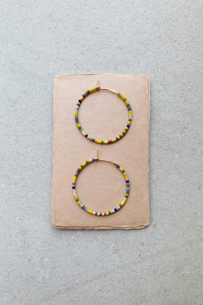 Letting Go Hoops, Perennial - Small - Abacus Row Handmade Jewelry