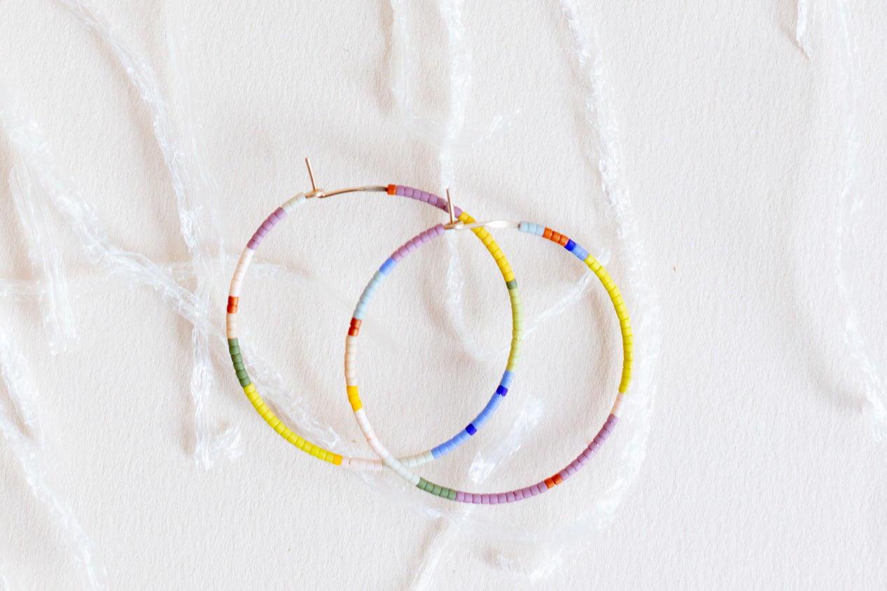 Habitual Hoops, Perennial - Large - Abacus Row Handmade Jewelry