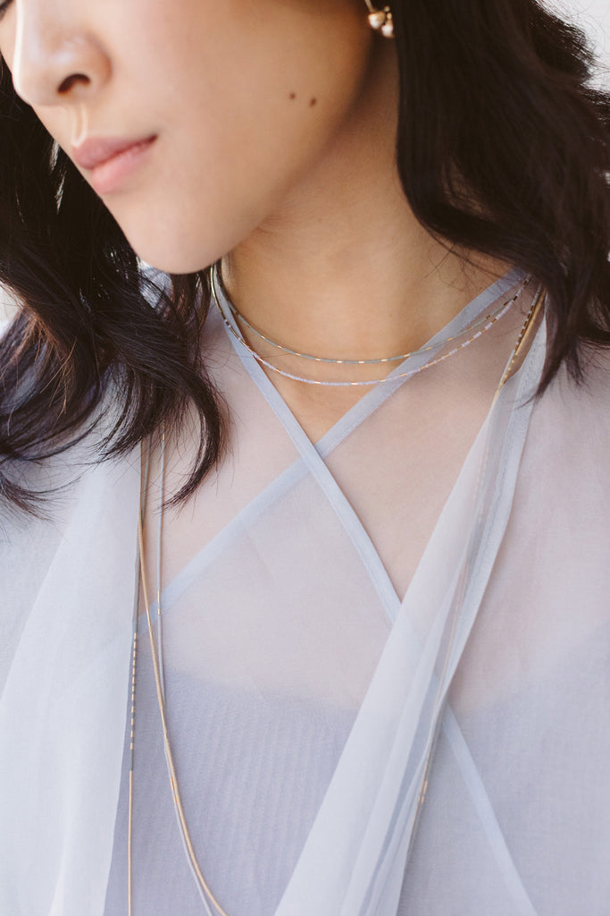 Arche Necklaces, Model - Abacus Row Handmade Jewelry