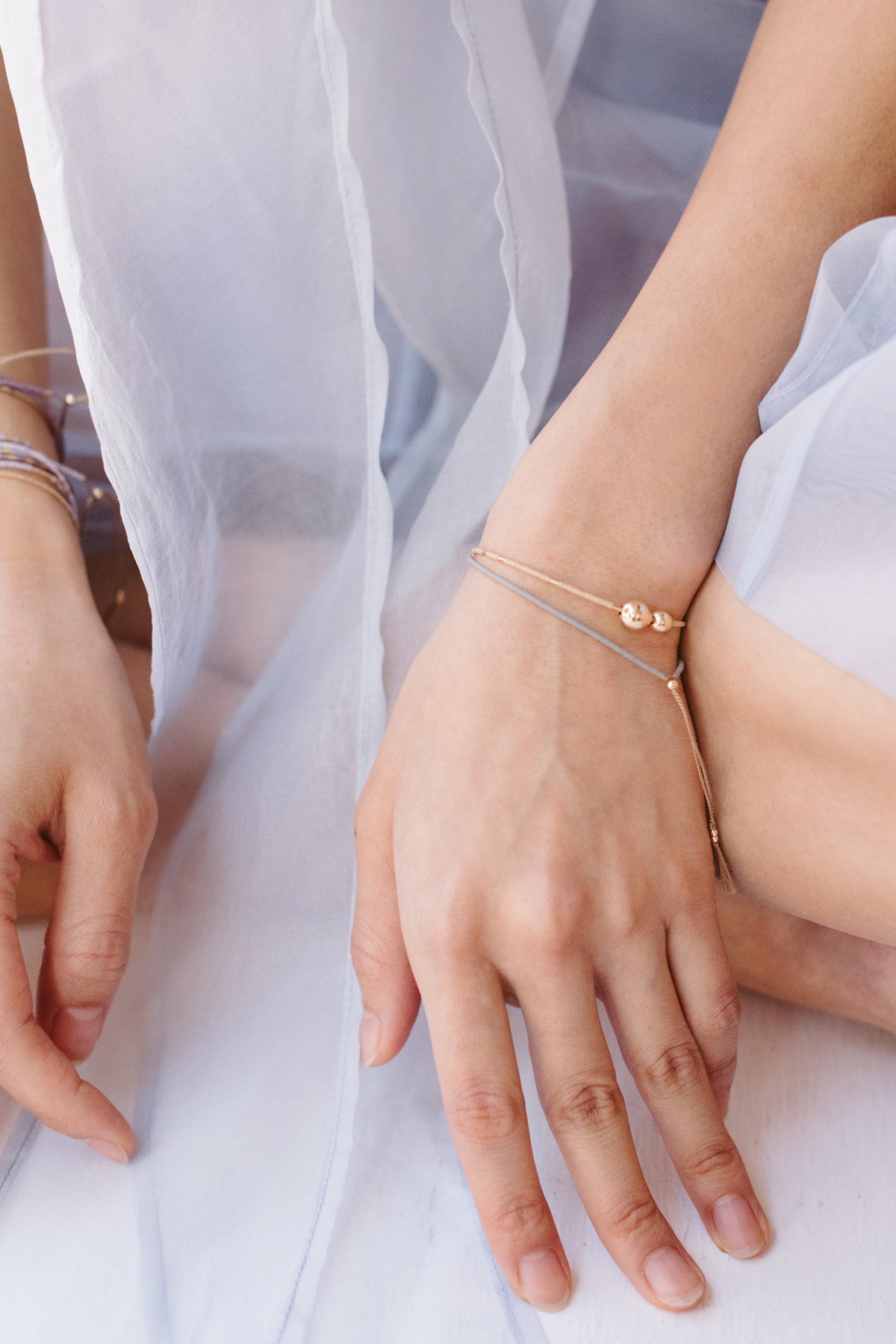 Hati Bracelet, model - Abacus Row Handmade Jewelry