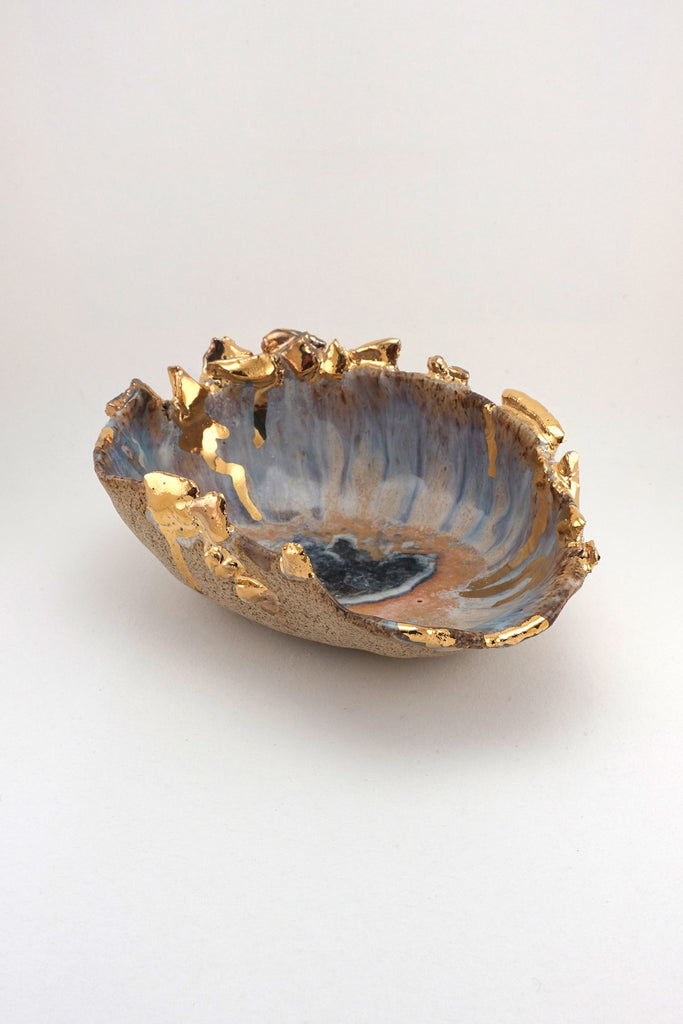 Minh Singer Iceland Blue Lagoon and Gold Shell Small