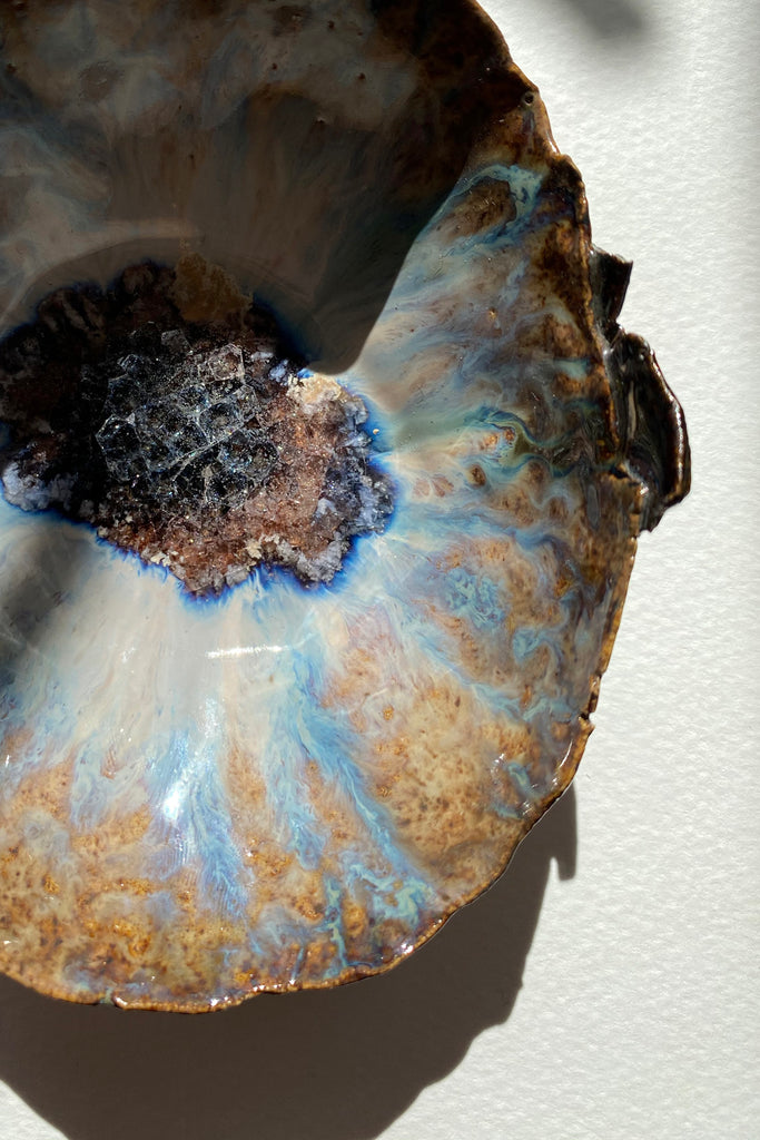Minh Singer Small Iceland Blue Lagoon Bowl Close Up