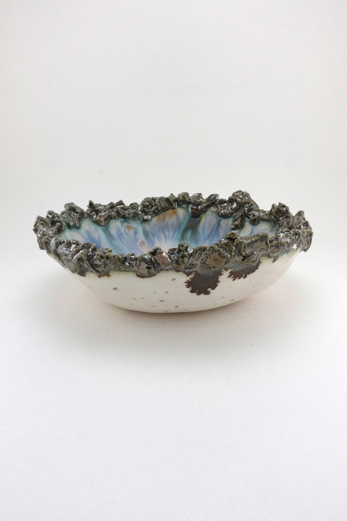 Minh Singer Small Iceland Blue Lagoon Bowl with Rim