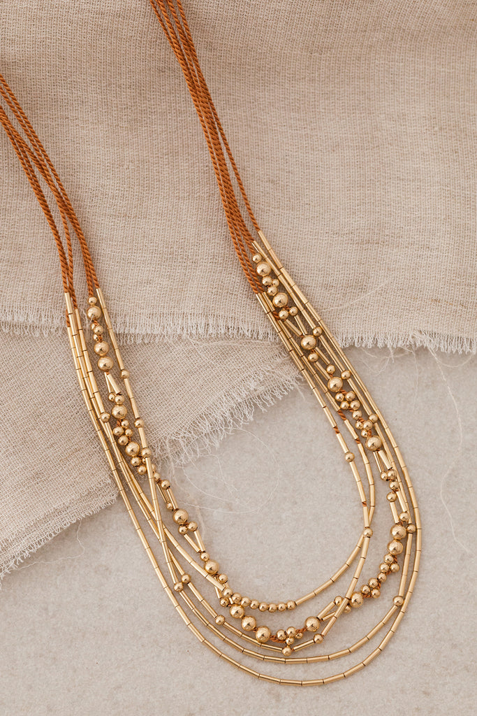Crux Necklace, detail - Abacus Row Handmade Jewelry