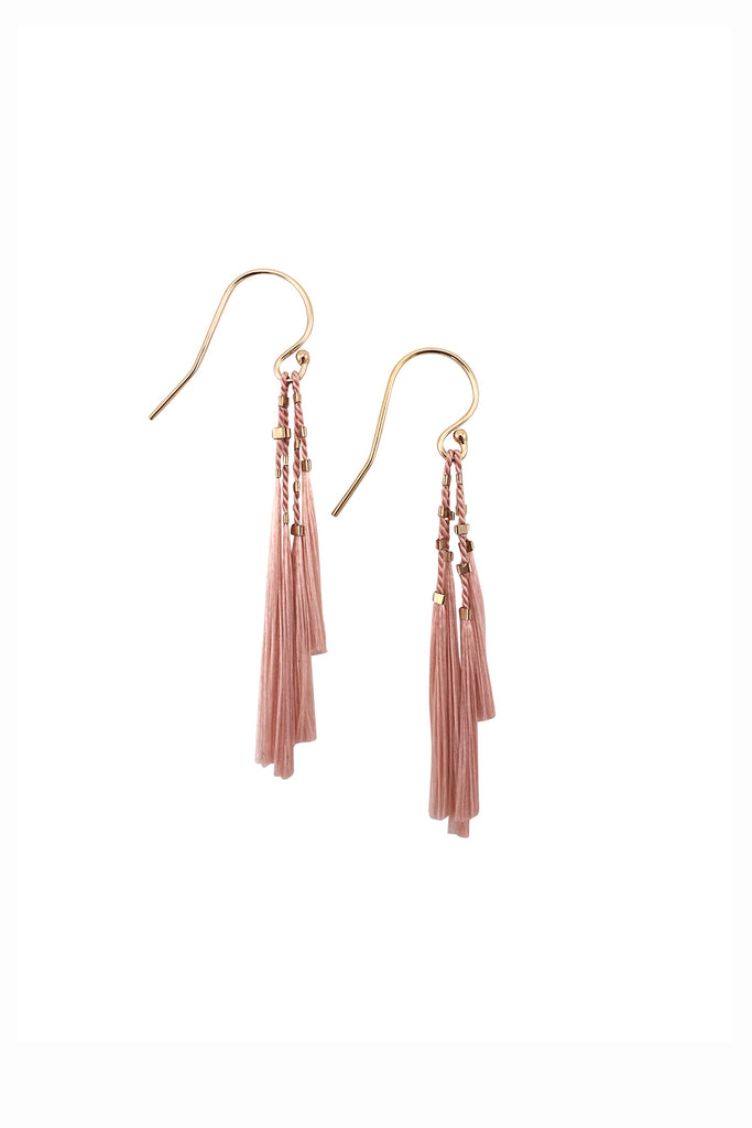 Kiki Earrings, blush - Abacus Row Handmade Jewelry