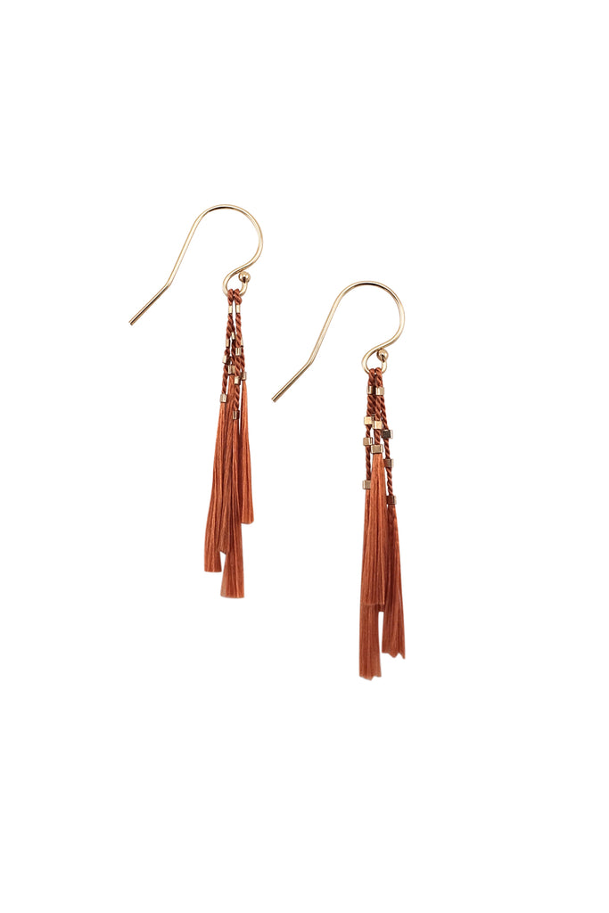 Kiki Earrings, clay - Abacus Row Handmade Jewelry
