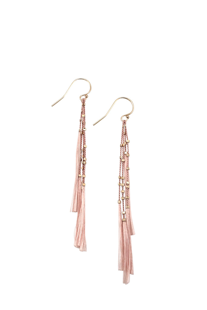 Lala Earrings, blush - Abacus Row Handmade Jewelry