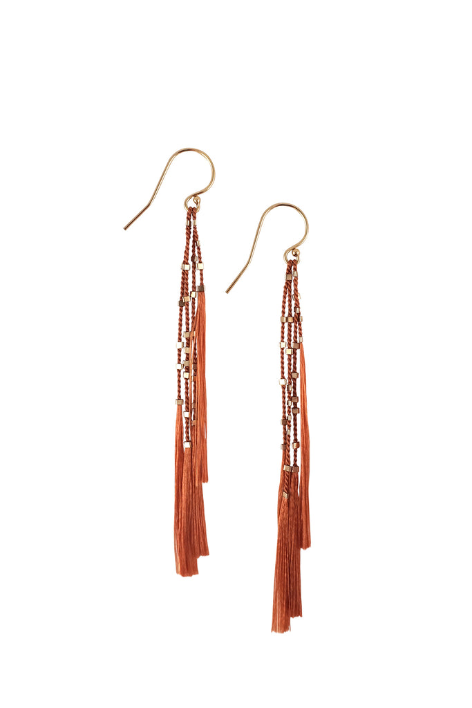 Lala Earrings, clay - Abacus Row Handmade Jewelry
