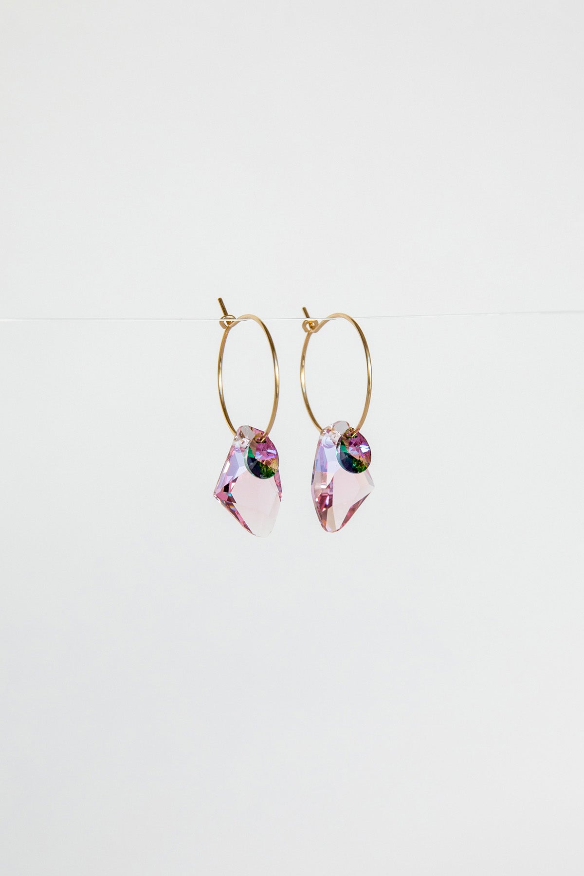 Iridescence Bellflower Earrings by Abacus Row Handmade Jewelry