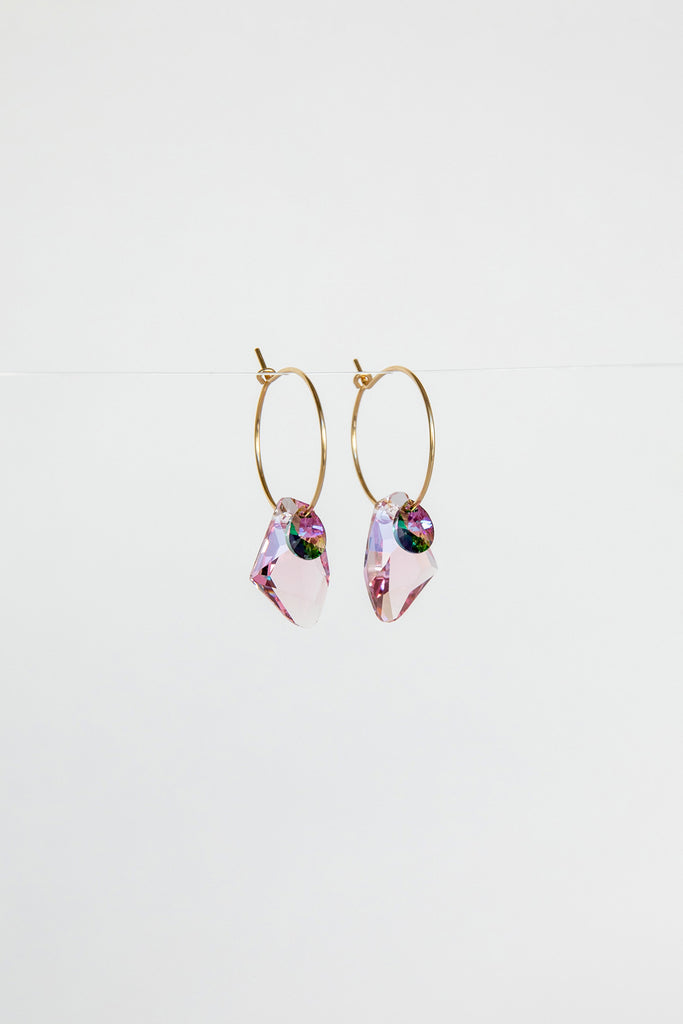 Iridescence Bellflower Earrings by Abacus Row Handmade Jewelry