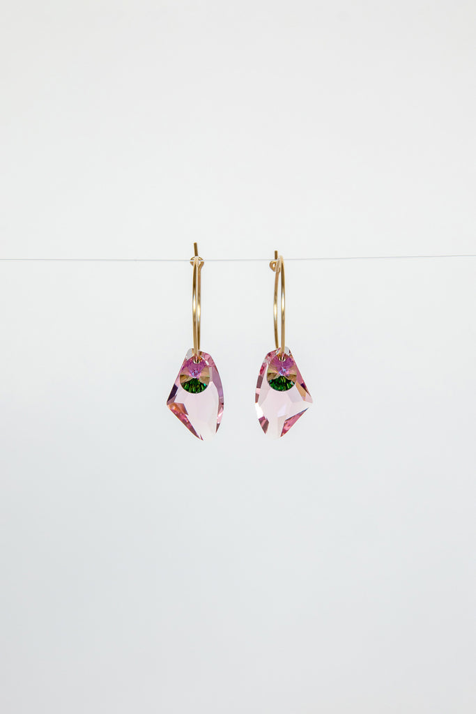 Iridescence Bellflower Earrings by Abacus Row Handmade Jewelry