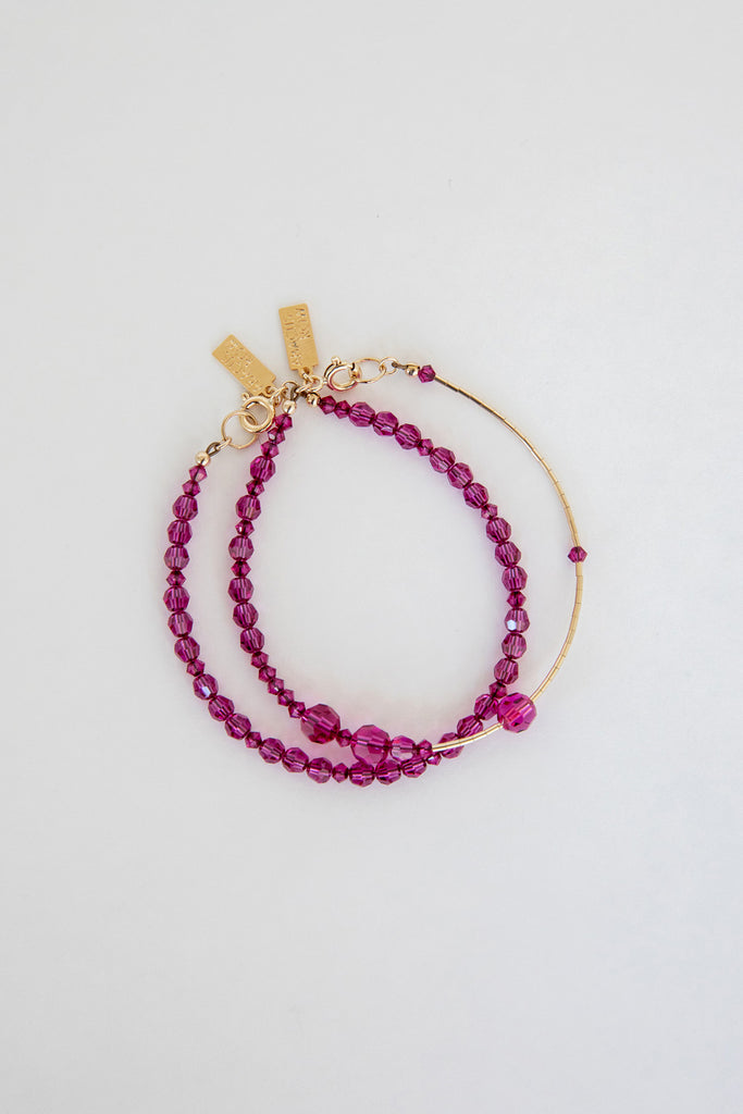 Bougainvillea Bracelet No. 1 by Abacus Row Handmade Jewelry