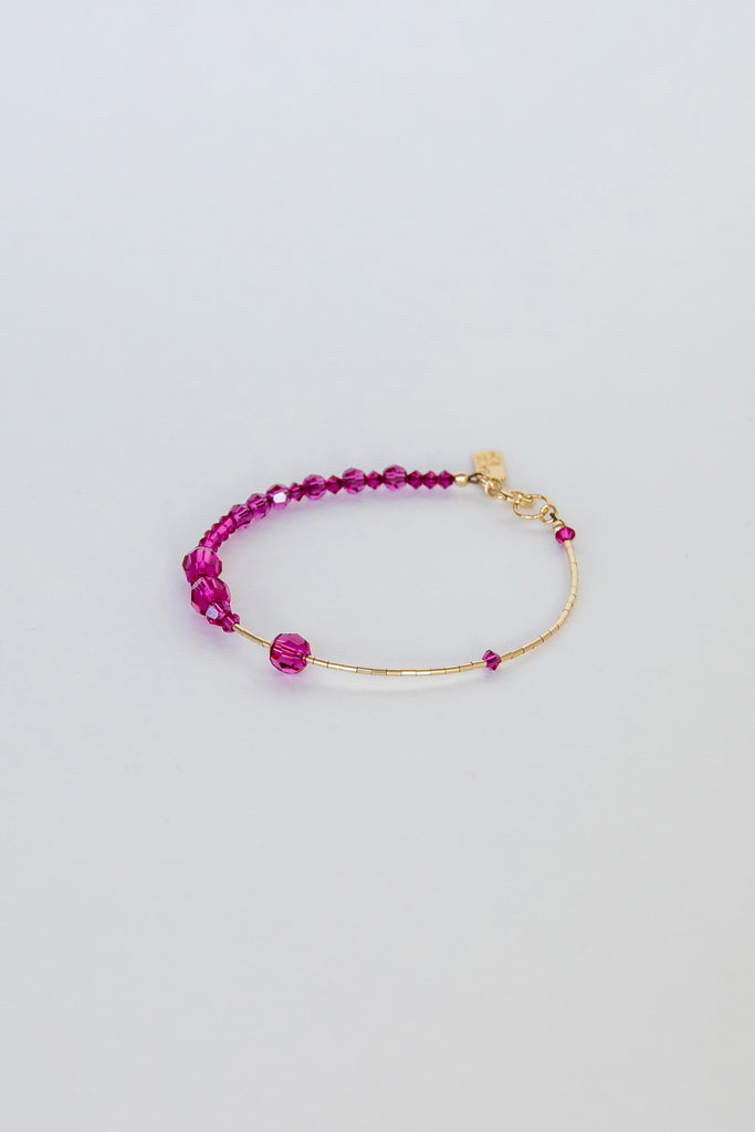 Bougainvillea Bracelet No. 2 by Abacus Row Handmade Jewelry
