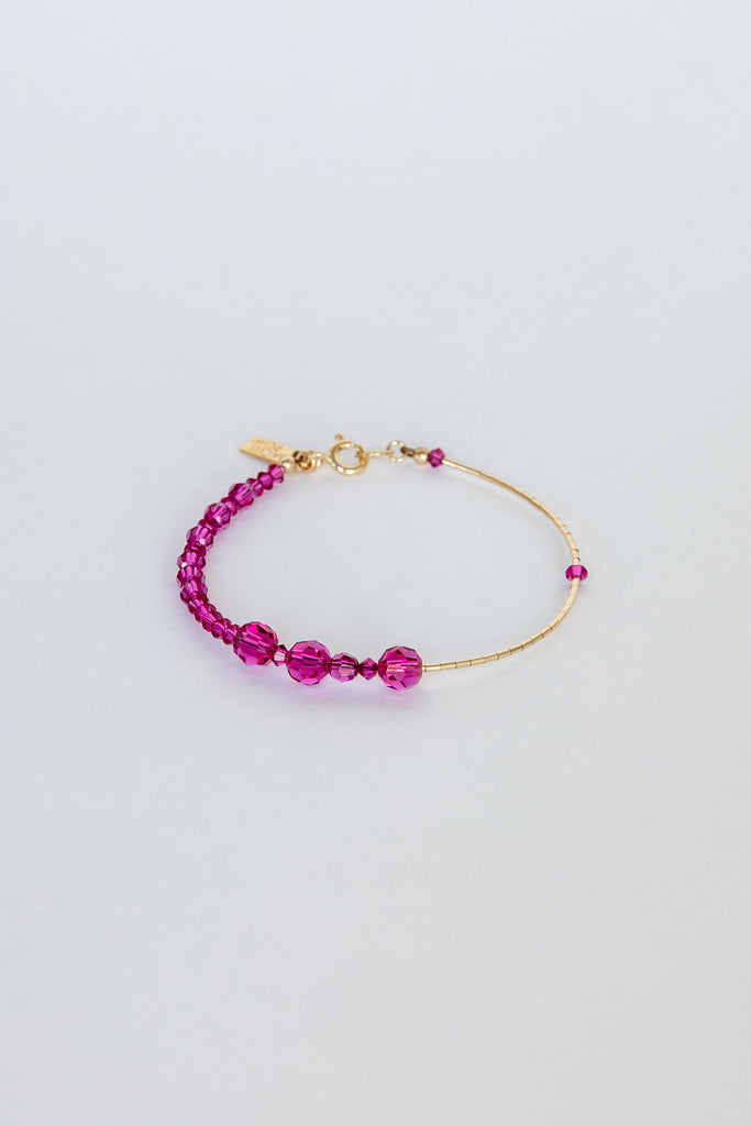 Bougainvillea Bracelet No. 2 by Abacus Row Handmade Jewelry