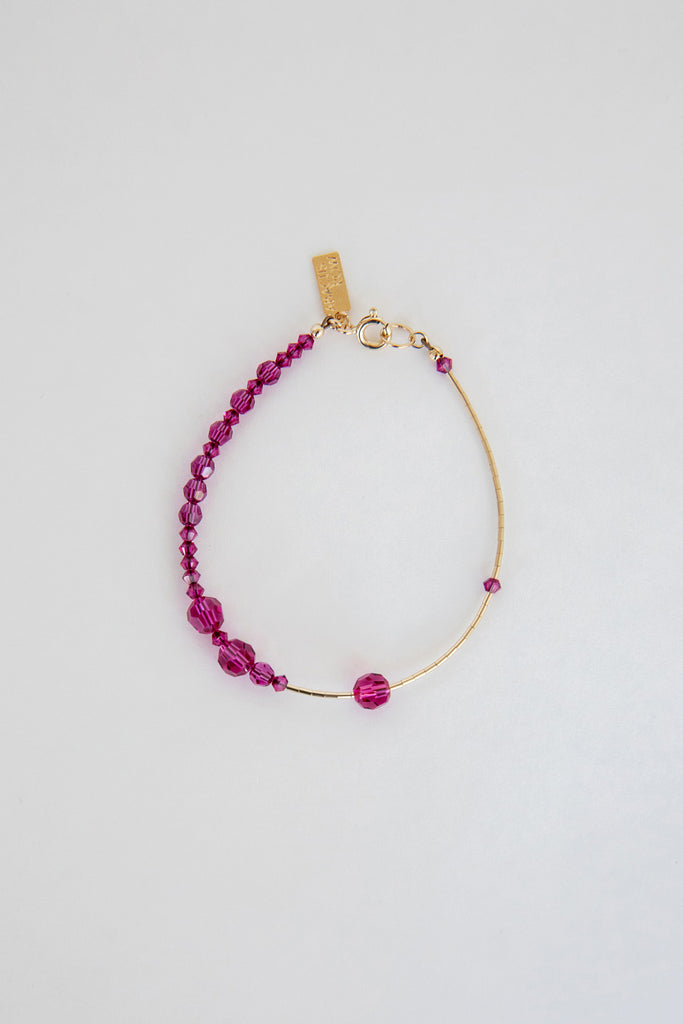 Bougainvillea Bracelet No. 2 by Abacus Row Handmade Jewelry