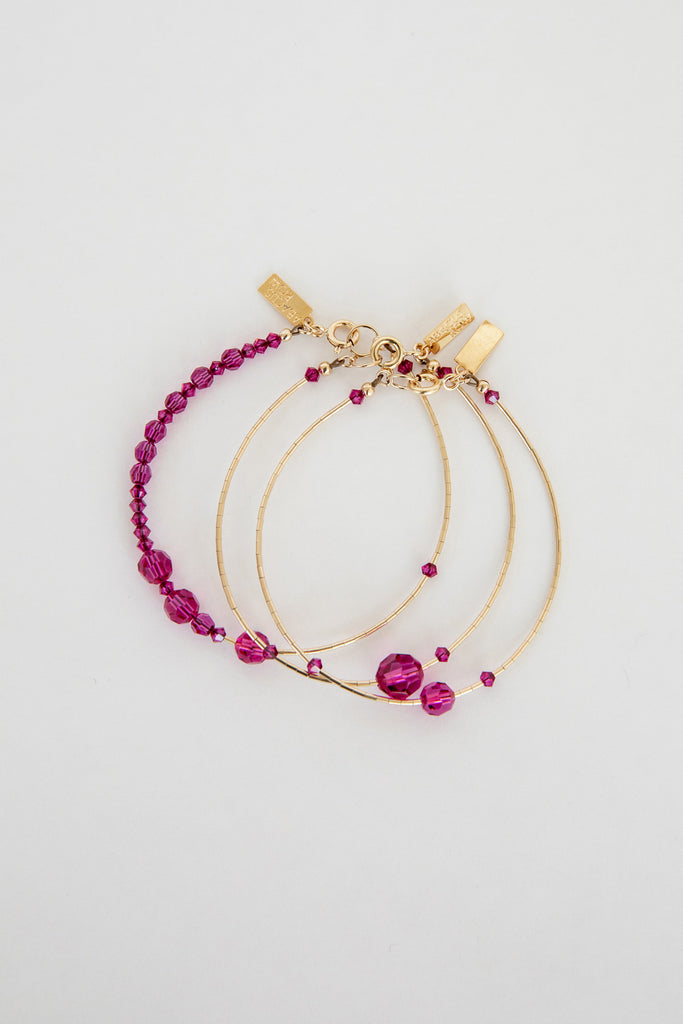 Bougainvillea Bracelet No. 2 by Abacus Row Handmade Jewelry