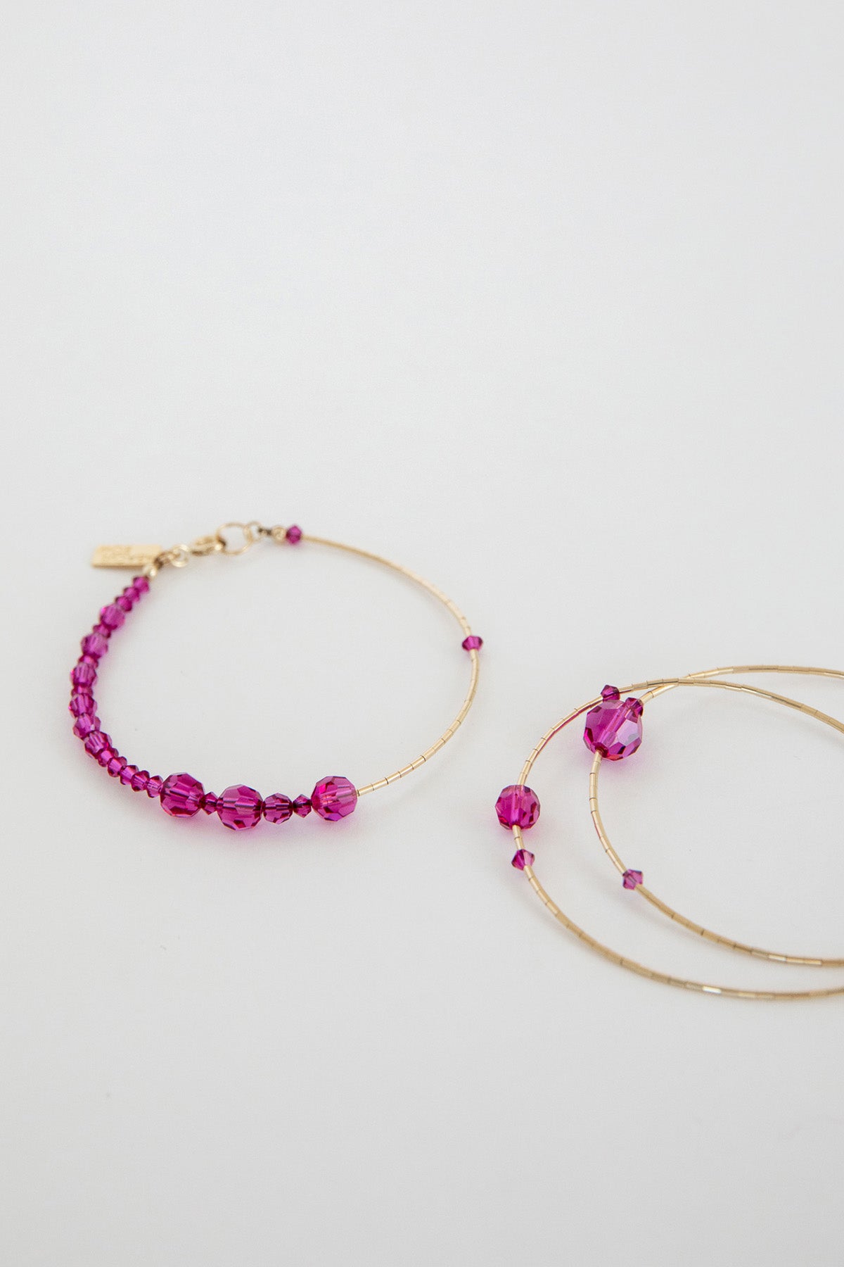 Bougainvillea Bracelet No. 2 by Abacus Row Handmade Jewelry