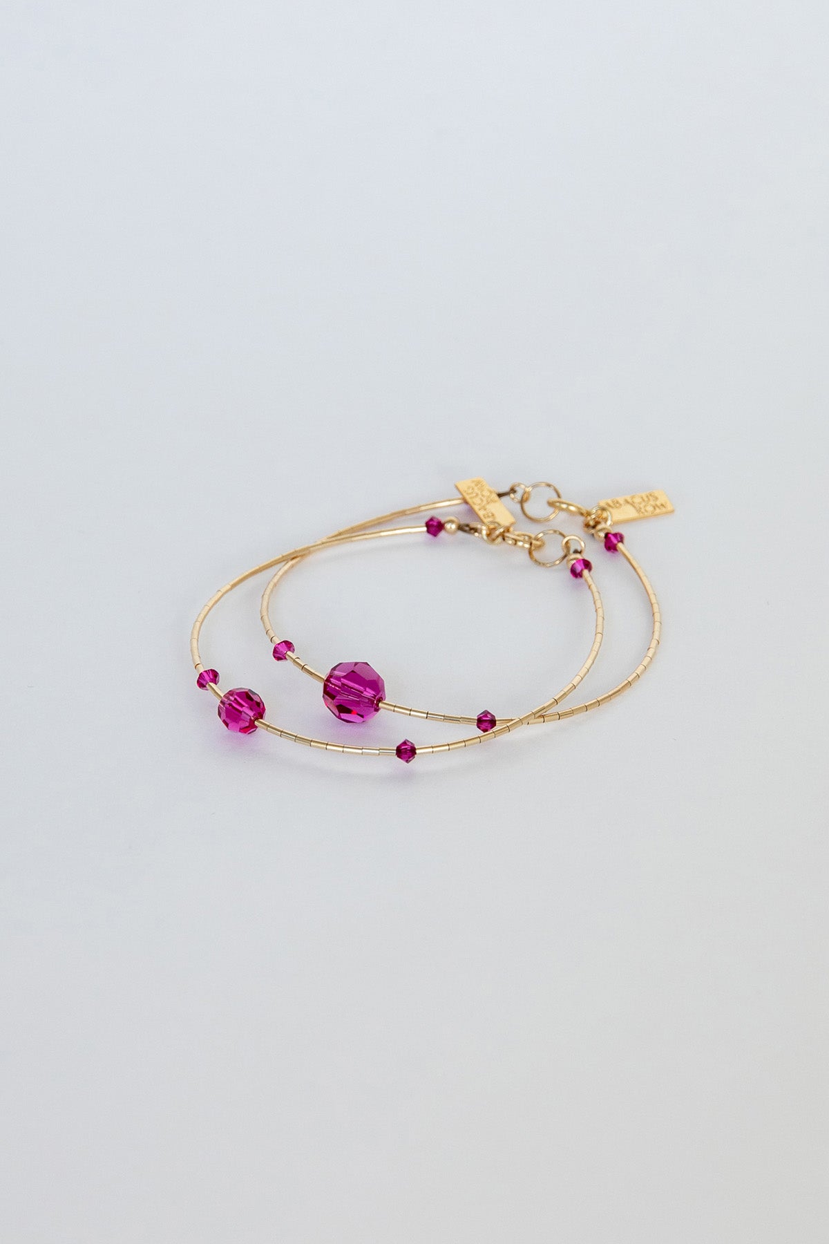 Bougainvillea Bracelet Set by Abacus Row Handmade Jewelry