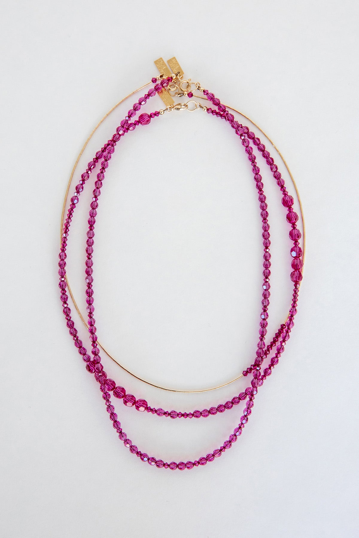 Bougainvillea Necklace No. 1 by Abacus Row Handmade Jewelry