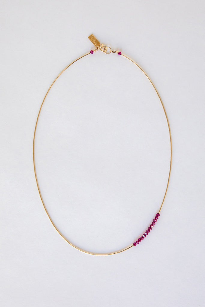Bougainvillea Necklace No. 3 by Abacus Row Handmade Jewelry