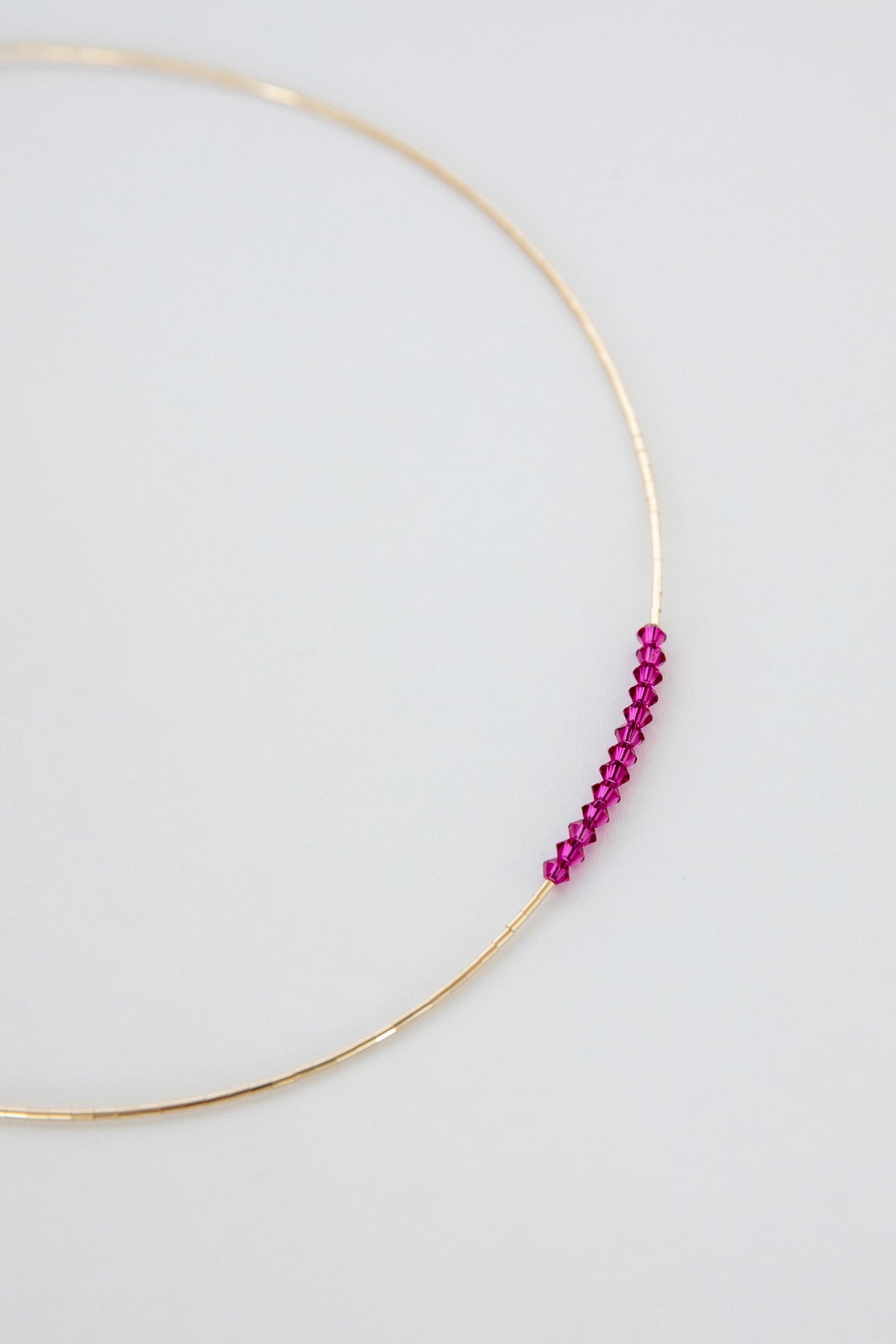 Bougainvillea Necklace No. 3 by Abacus Row Handmade Jewelry