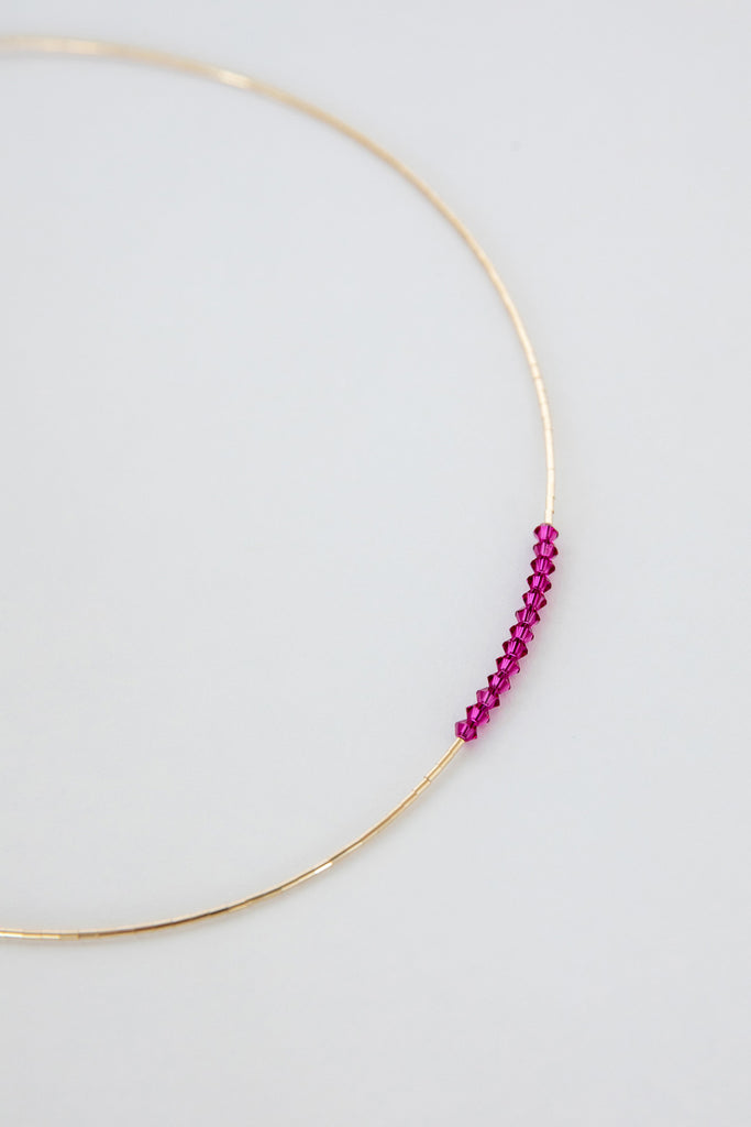 Bougainvillea Necklace No. 3 by Abacus Row Handmade Jewelry