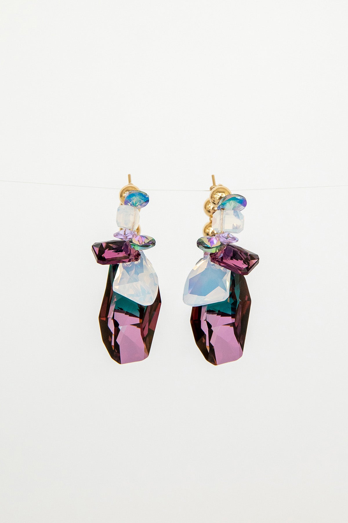 Garden Collection Bouquet Earrings No2 by Abacus Row Handmade Jewelry