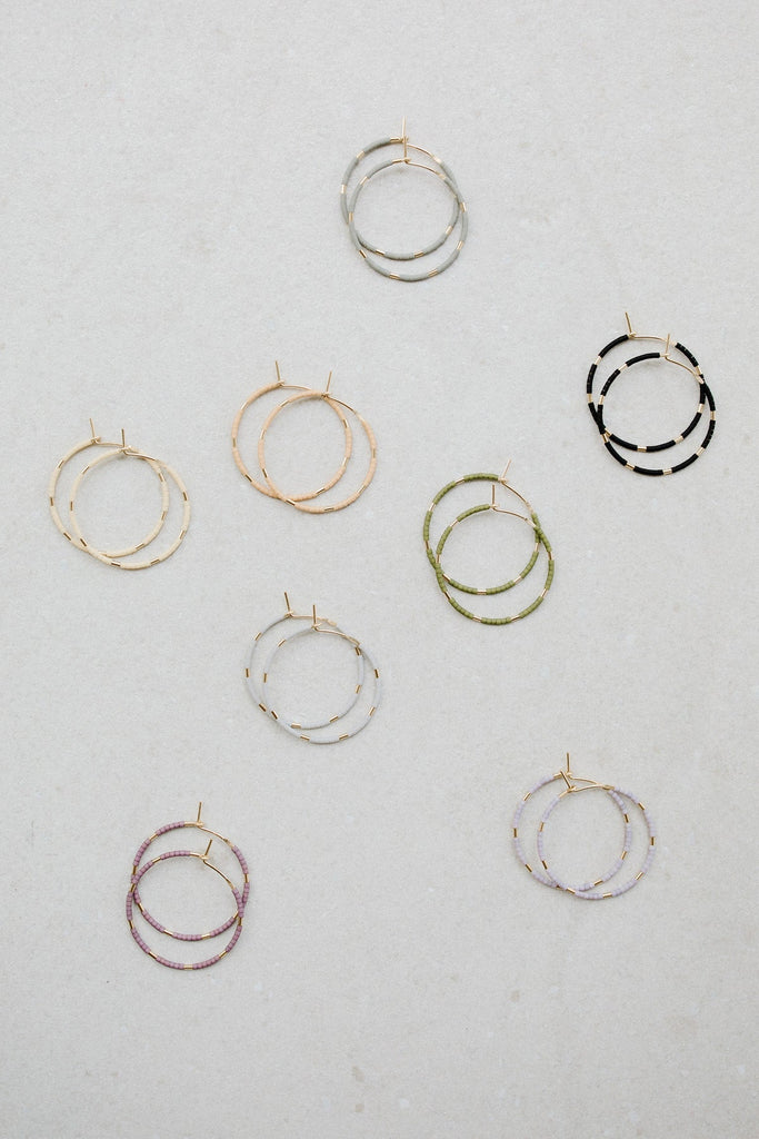 Callisto Hoops by Abacus Row Handmade Jewelry