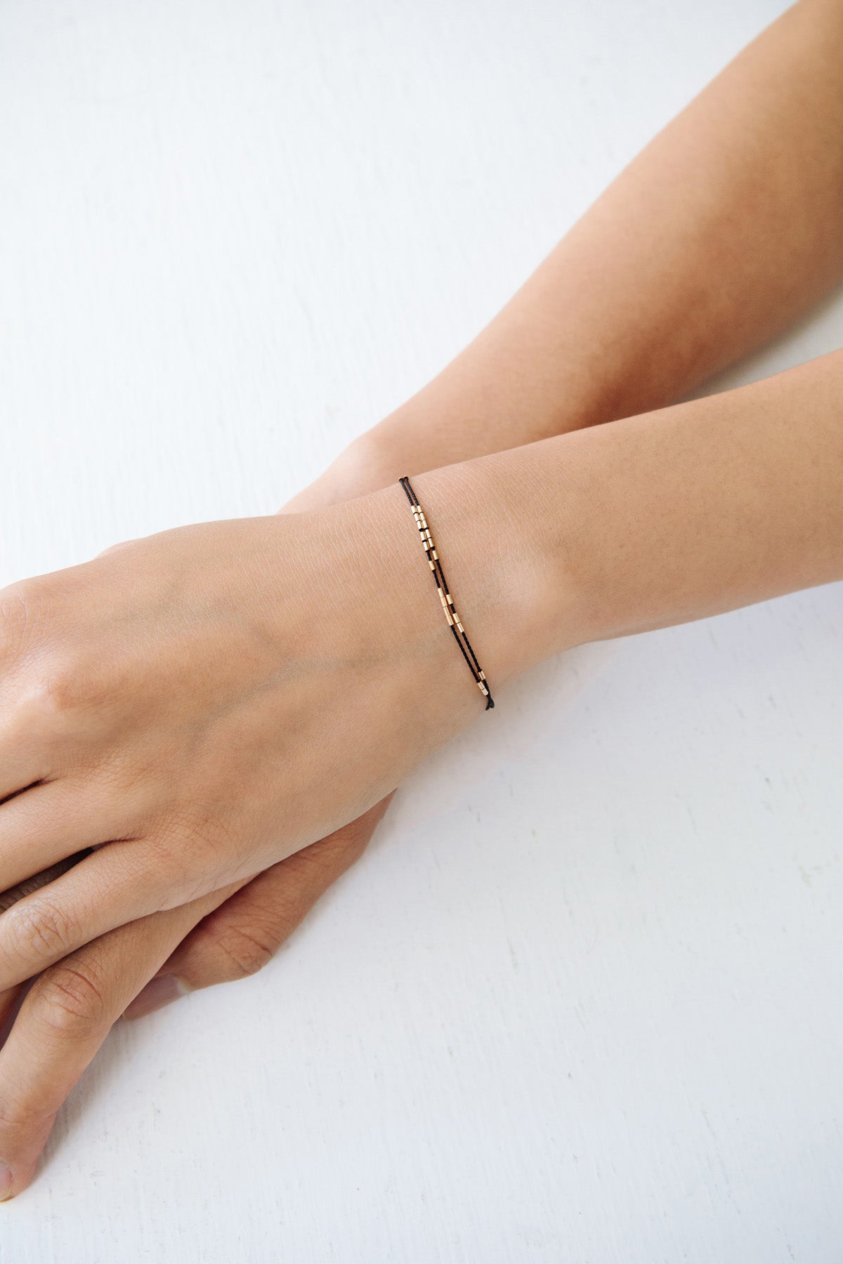 Carina Bracelet, Black - Abacus Row Handmade Jewelry