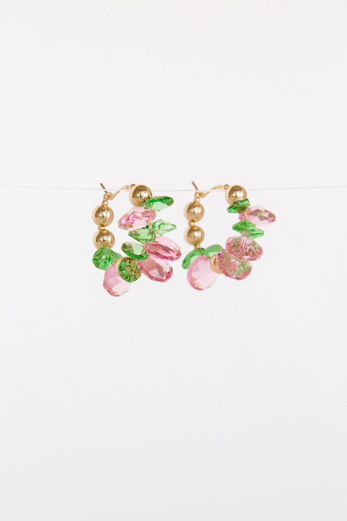 Harvest Strawberries Earrings by Abacus Row Handmade Jewelry