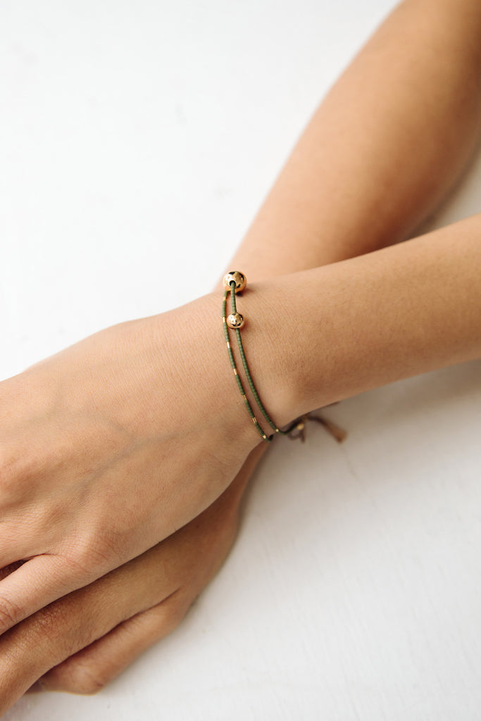 Hati and Thebe Bracelet in Palm by Abacus Row Handmade Jewelry