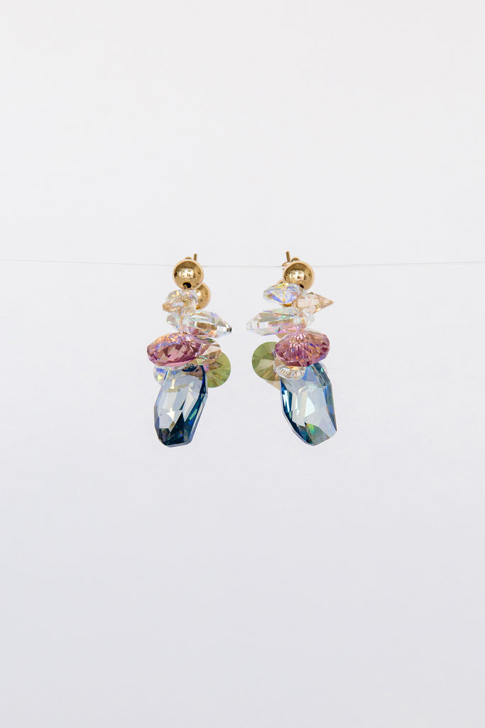 Hydrangea Earrings by Abacus Row Handmade Jewelry