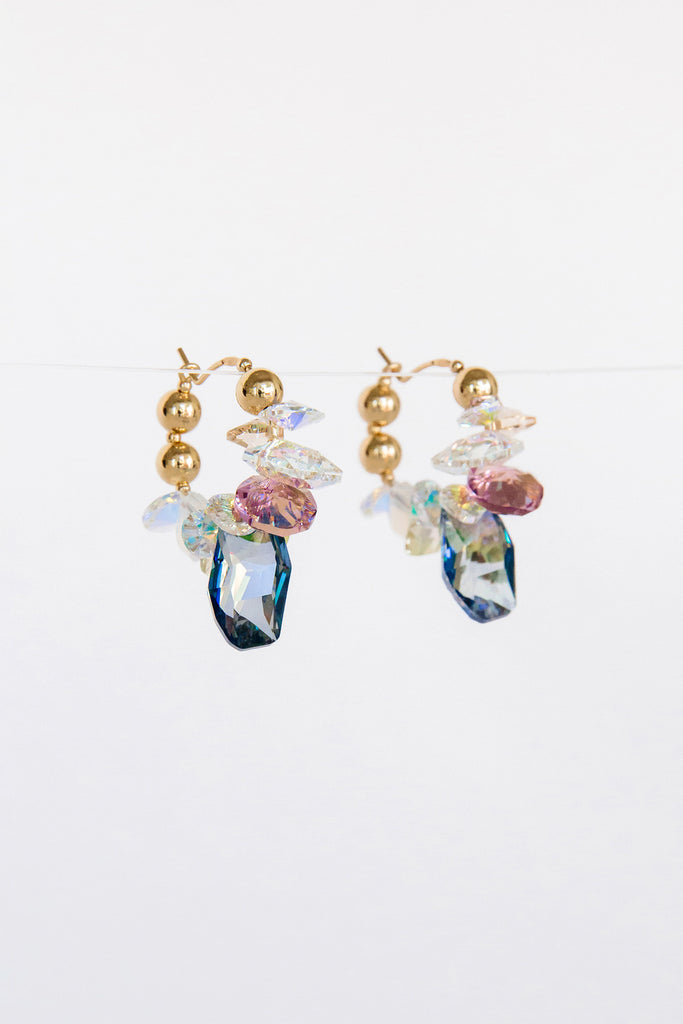Hydrangea Earrings by Abacus Row Handmade Jewelry