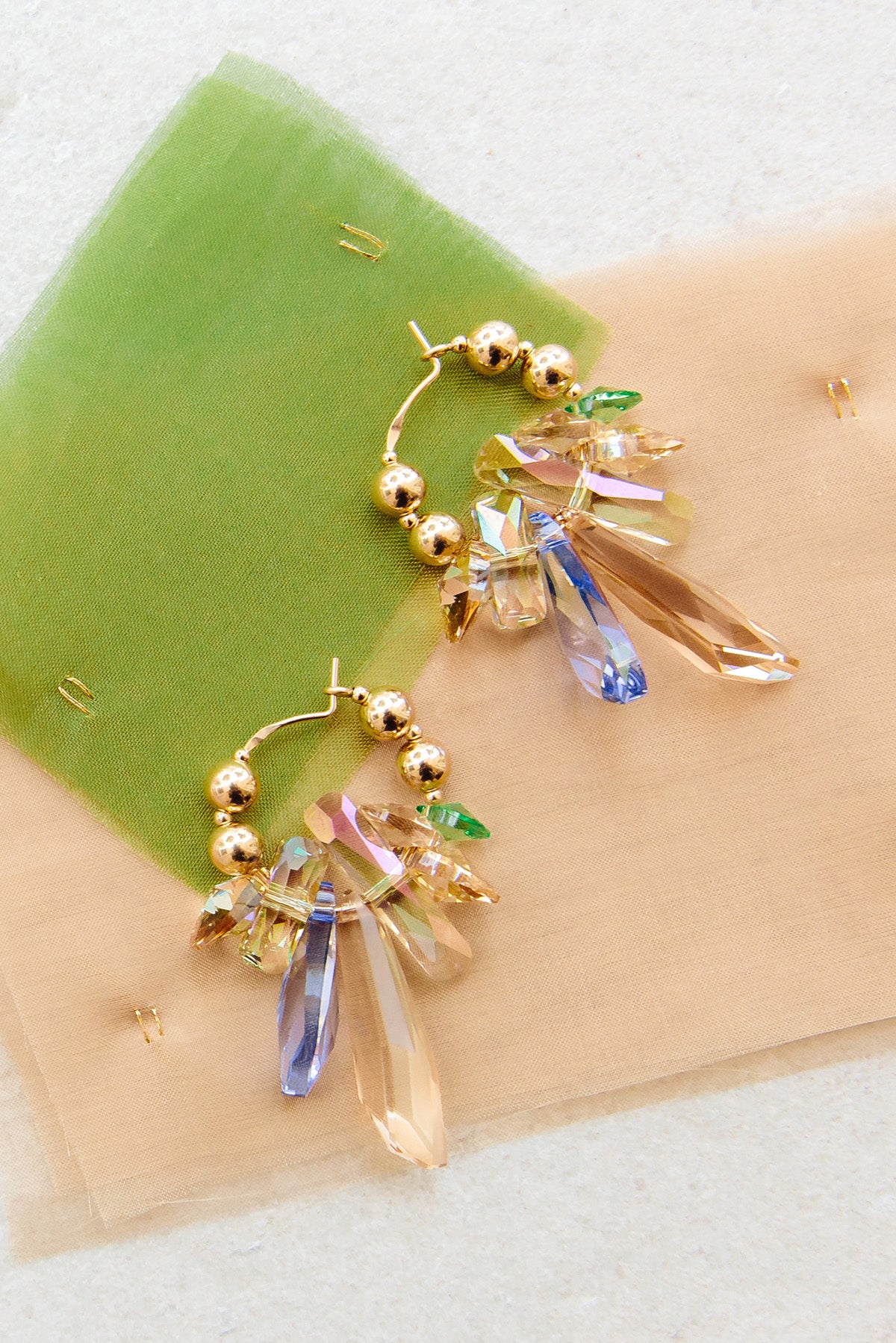 Iris No.2 Earrings by Abacus Row Handmade Jewelry