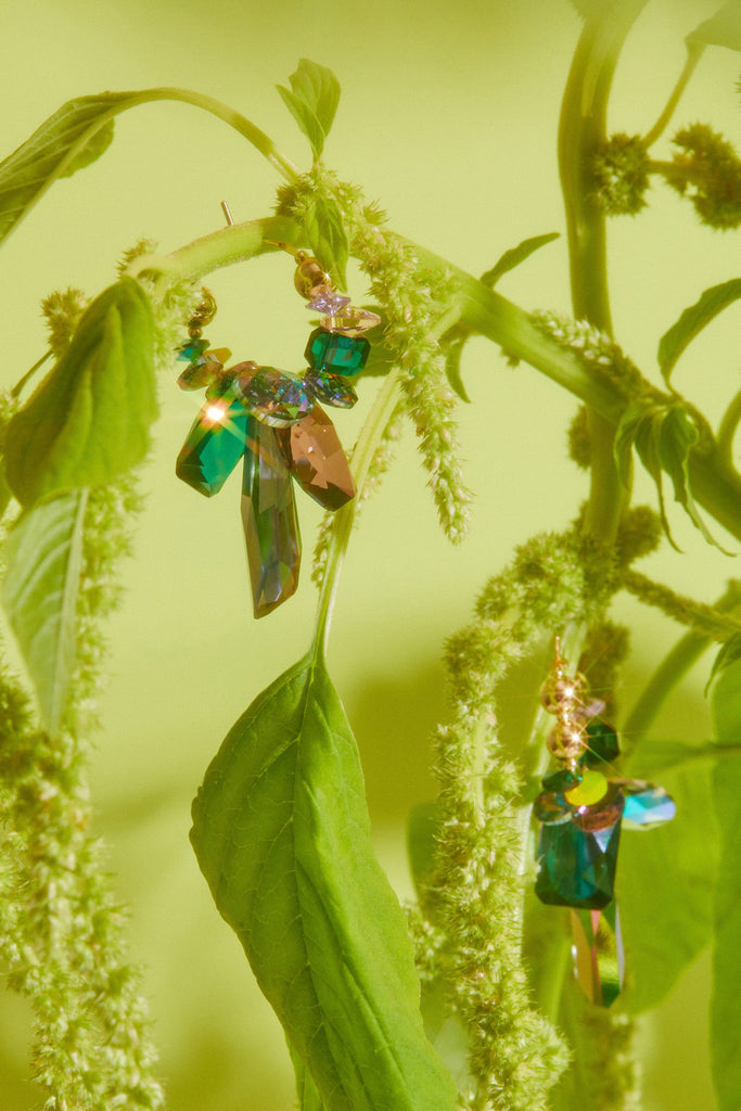 Iris Earrings No. 3 by Abacus Row Handmade Jewelry