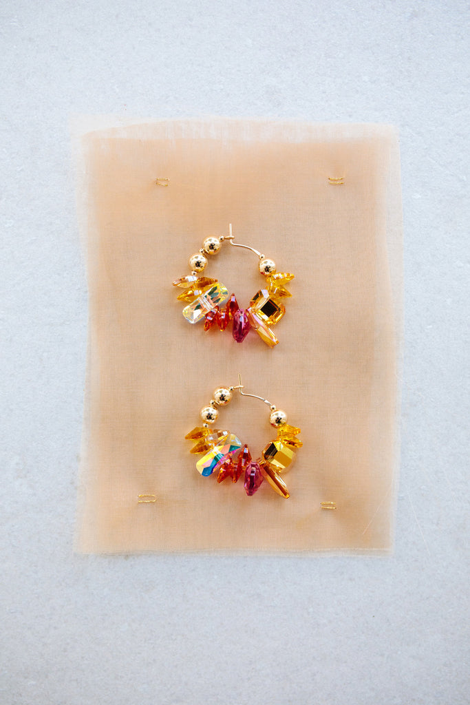 Azalea Earrings No.1 by Abacus Row Handmade Jewelry