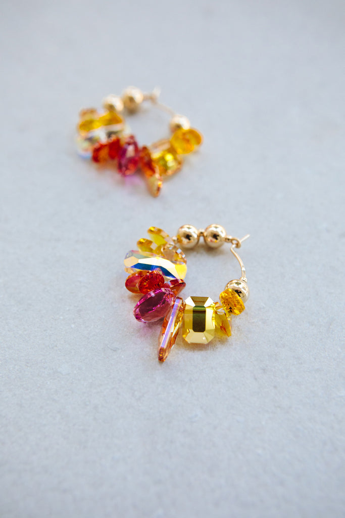Azalea Earrings No.1 by Abacus Row Handmade Jewelry