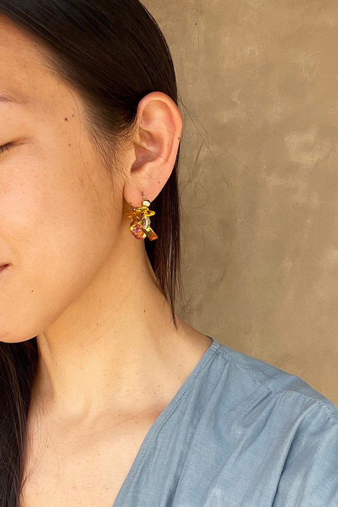 Azalea Earrings No.5 by Abacus Row Handmade Jewelry