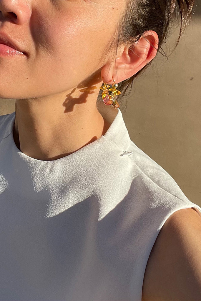 Azalea Earrings No.5 by Abacus Row Handmade Jewelry