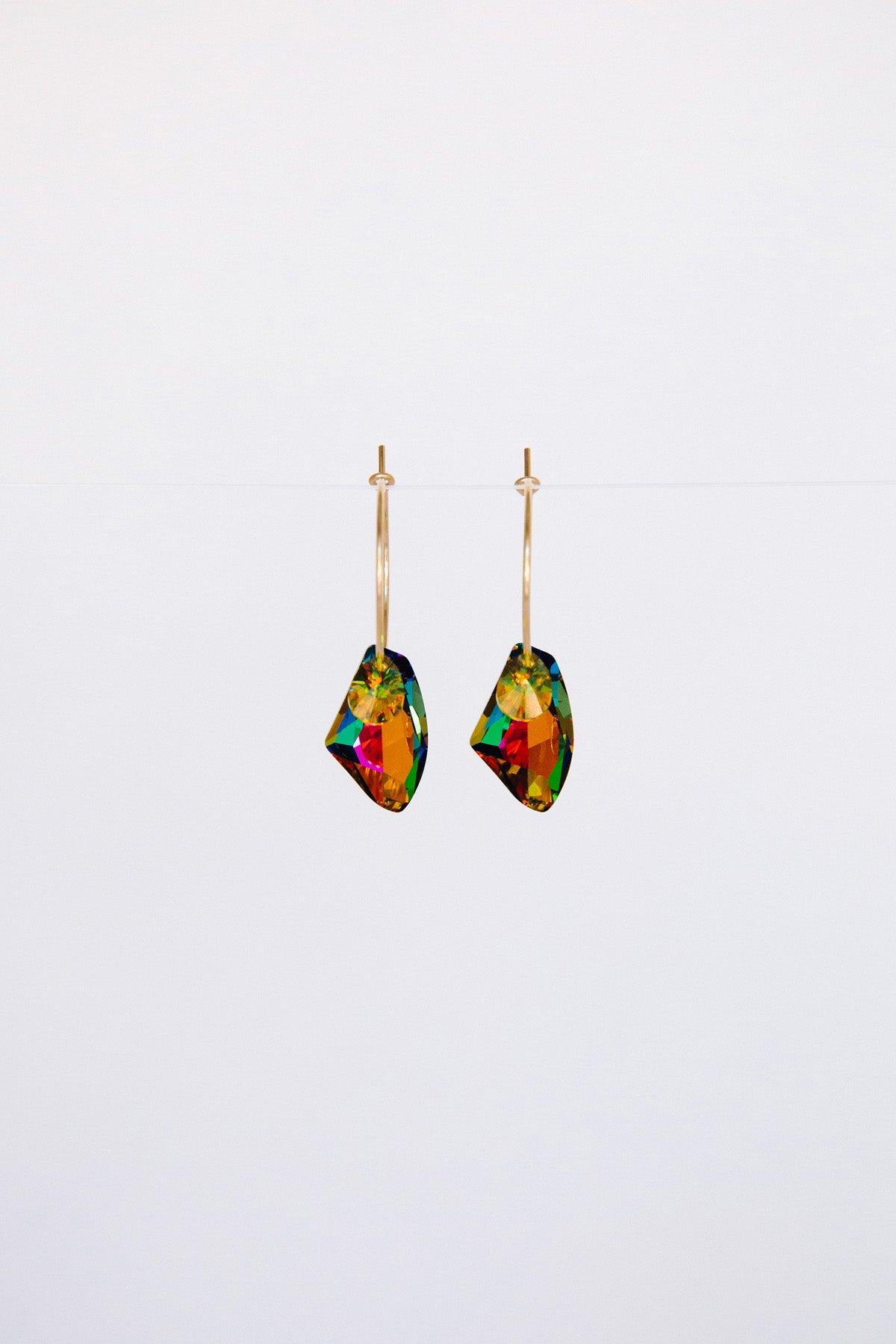Yellow Bird of Paradise Earrings by Abacus Row Handmade Jewelry